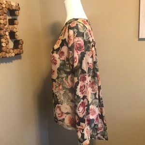 Asymmetrical Floral Shirt